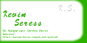 kevin seress business card